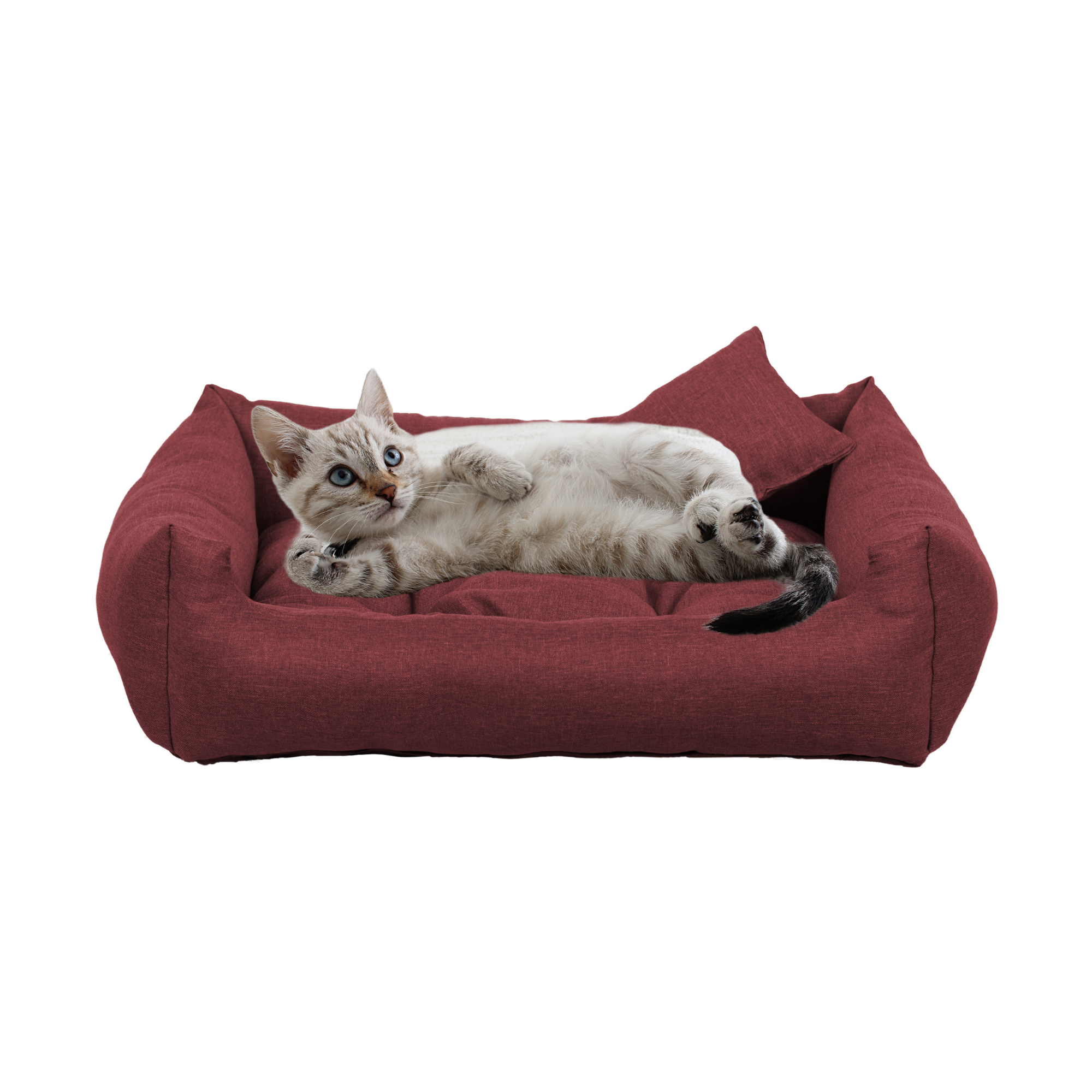 legowisko Happy Sawi nowe 100x75 bordowy