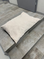 PODUSZKA DLA PSA beżowa Soft Stripe (90x75)  - Wyprzedaż