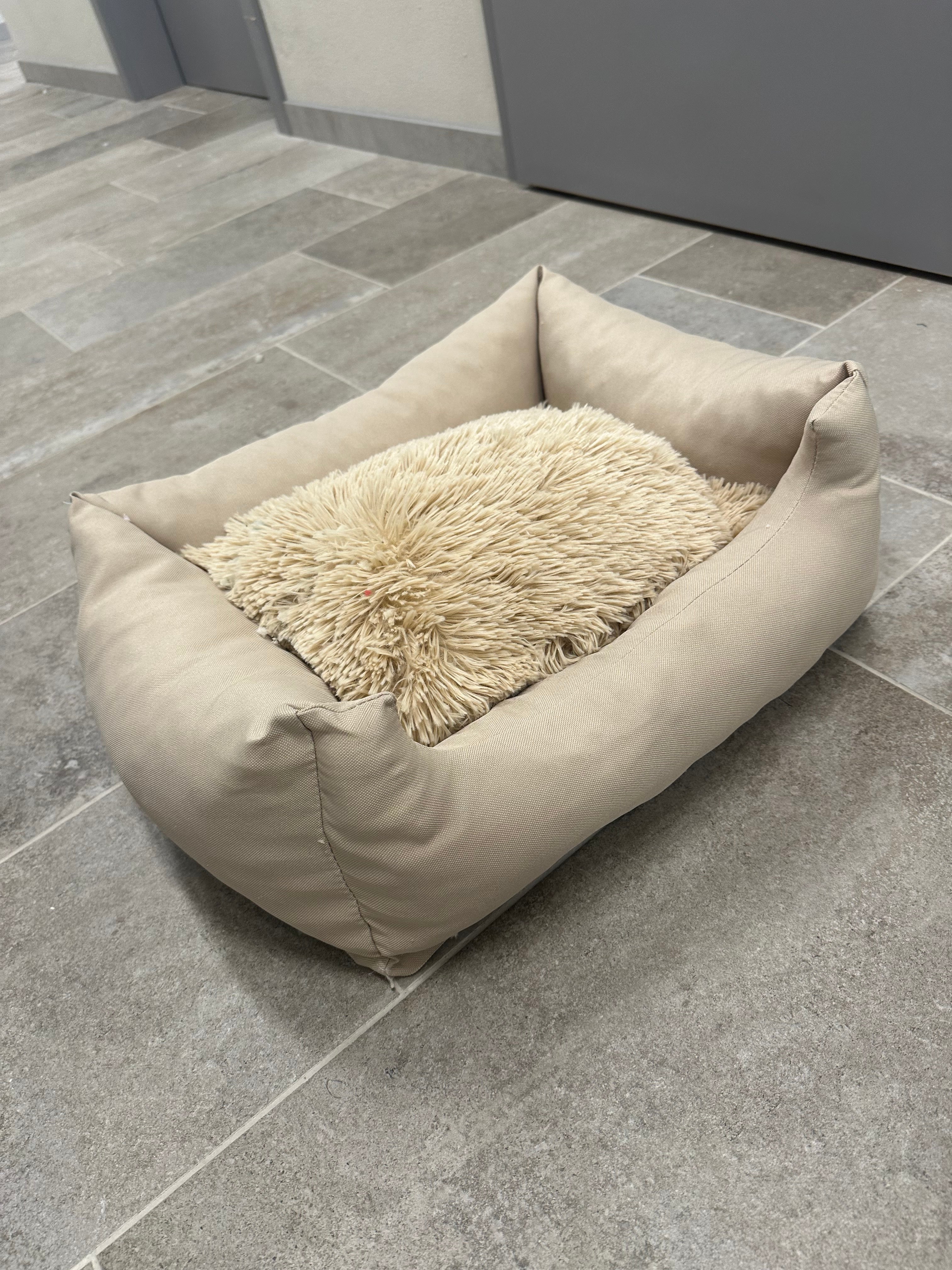 Legowisko Fluffy Nelo kremowe XS (55x45) - Wyprzedaż