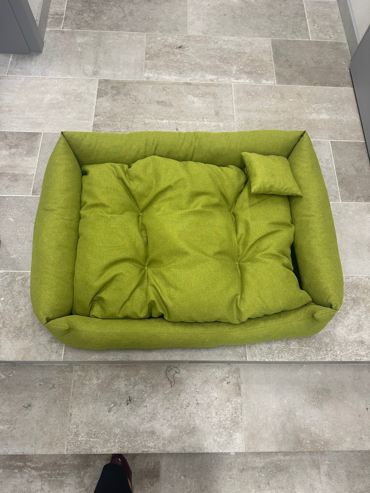 (D) Legowisko zielone limonkowe XL (100x80) - Wyprzedaż