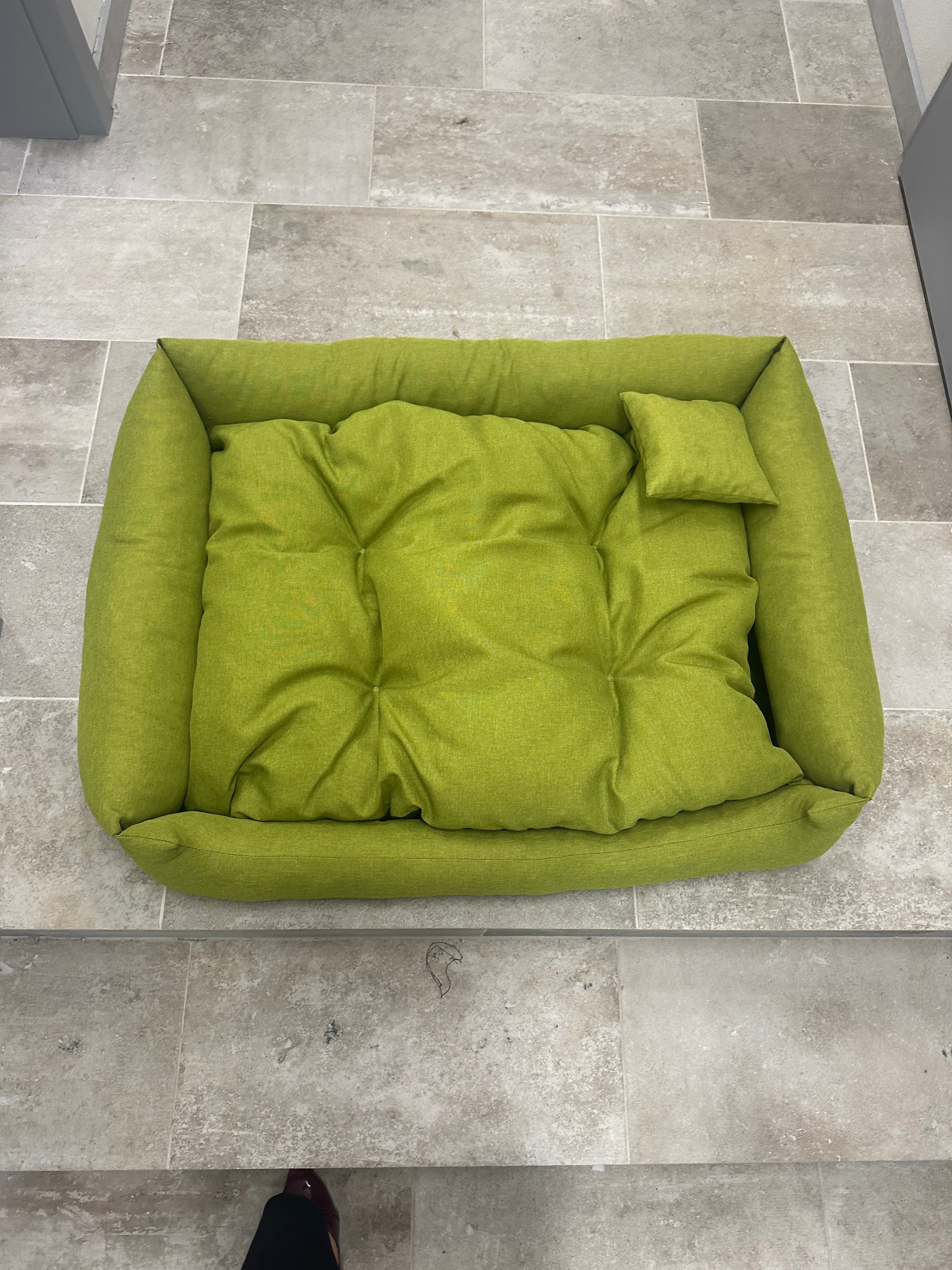 (D) Legowisko zielone limonkowe XL (100x80) - Wyprzedaż