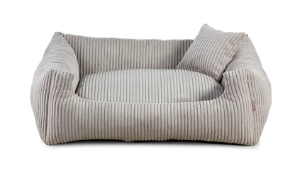 legowisko dla psa soft stripe jasnoszare